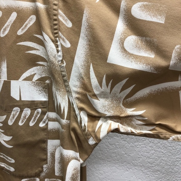 Izod Mens Large Cotton Hawiian Aloha Shirt - Picture 6 of 6